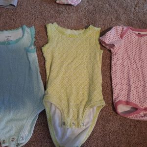 Set of summer onesies girls 6 months